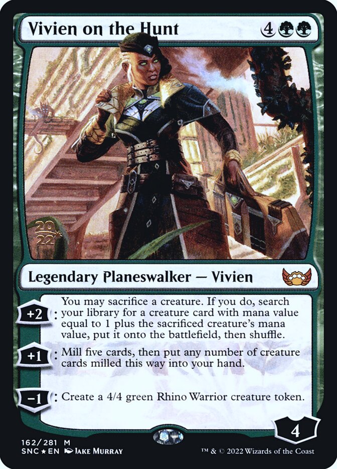 Vivien on the Hunt (162s) - Streets of New Capenna Promos (PSNC)
