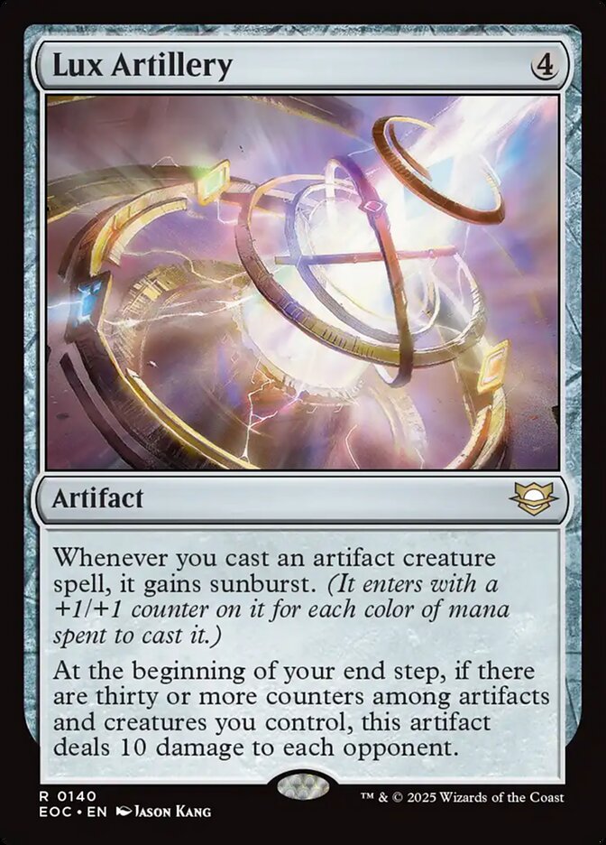 Lux Artillery (140) - Edge of Eternities Commander (EOC)