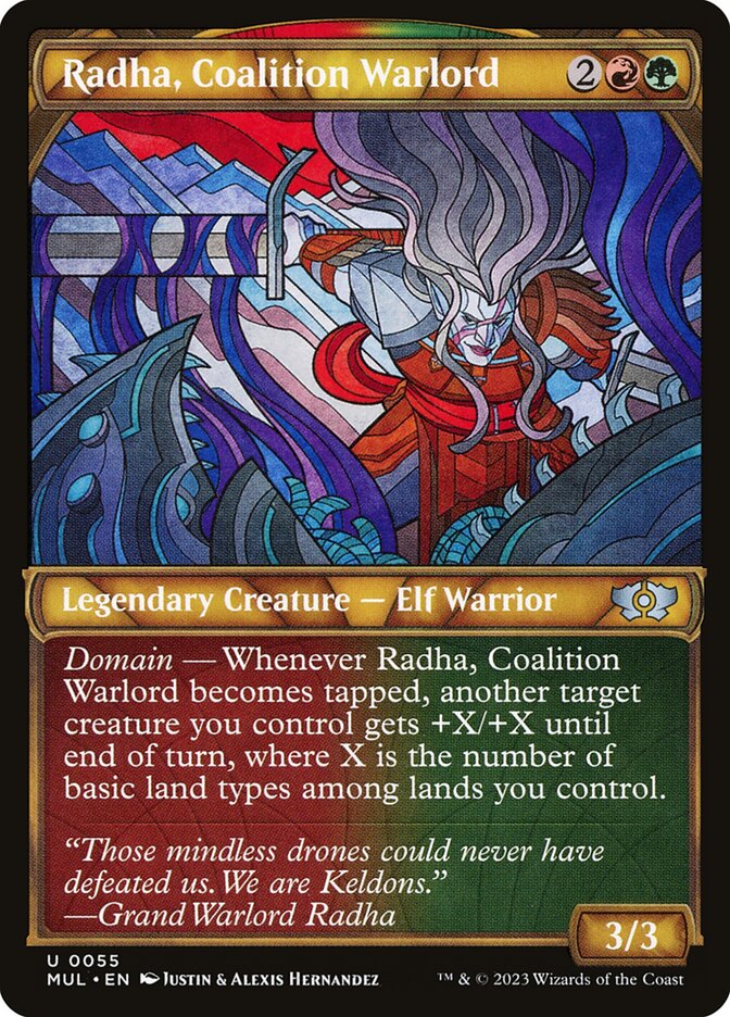 Radha, Coalition Warlord (55) - Multiverse Legends (MUL)