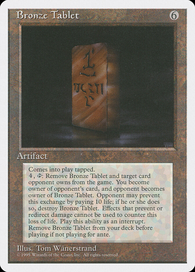 Bronze Tablet (303) - Fourth Edition (4ED)