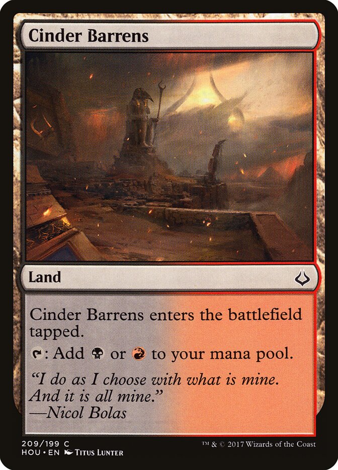 Cinder Barrens (209) - Hour of Devastation (HOU)