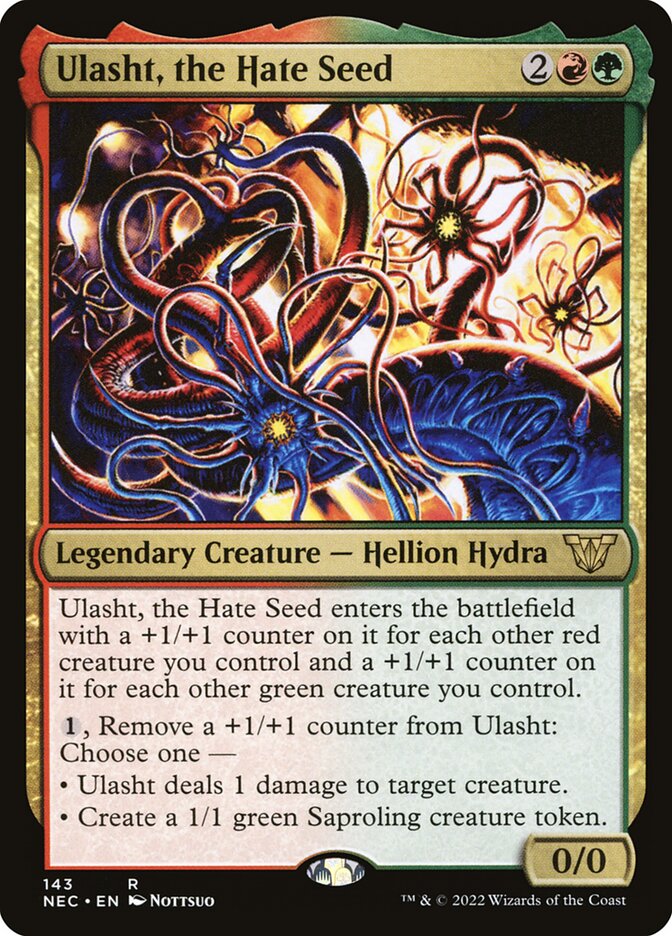 Ulasht, the Hate Seed (143) - Neon Dynasty Commander (NEC)