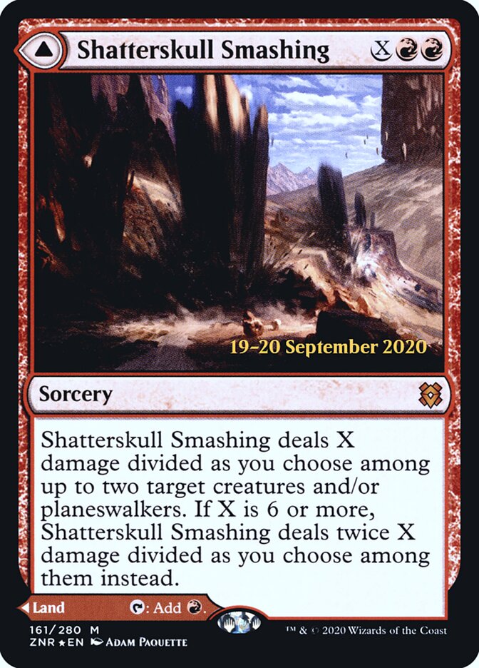 Shatterskull Smashing // Shatterskull, the Hammer Pass (161s) - Zendikar Rising Promos (PZNR)
