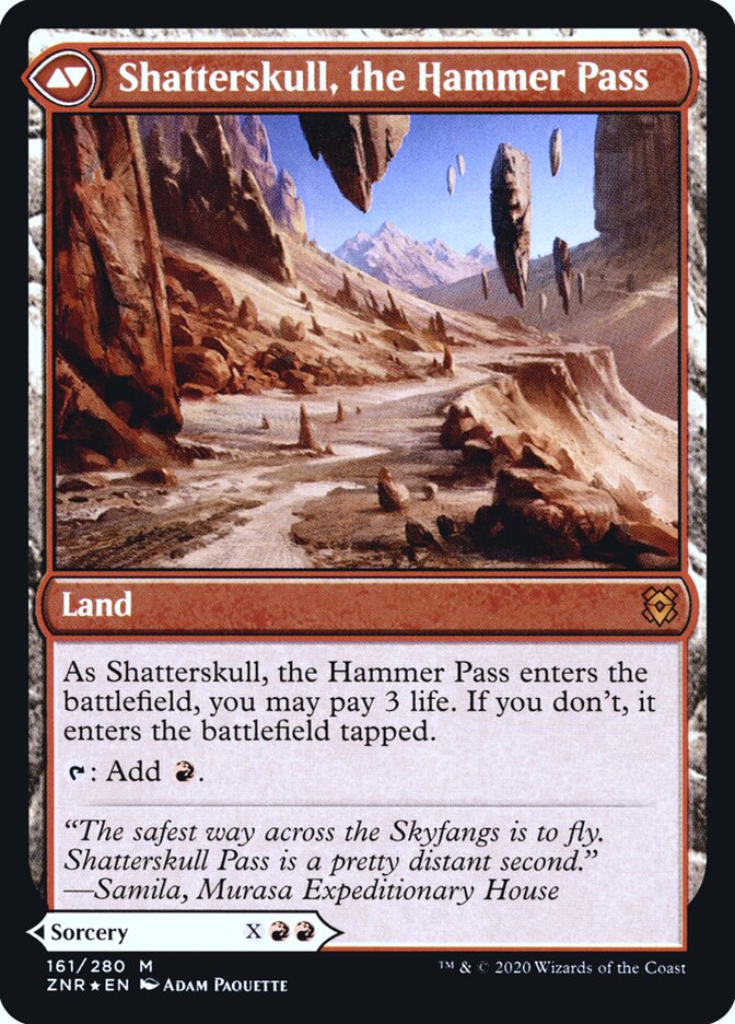 Shatterskull Smashing // Shatterskull, the Hammer Pass (161s) - Zendikar Rising Promos (PZNR)