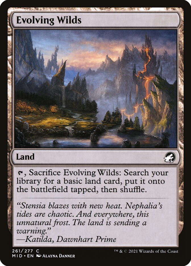 Evolving Wilds (261) - Innistrad: Midnight Hunt (MID)