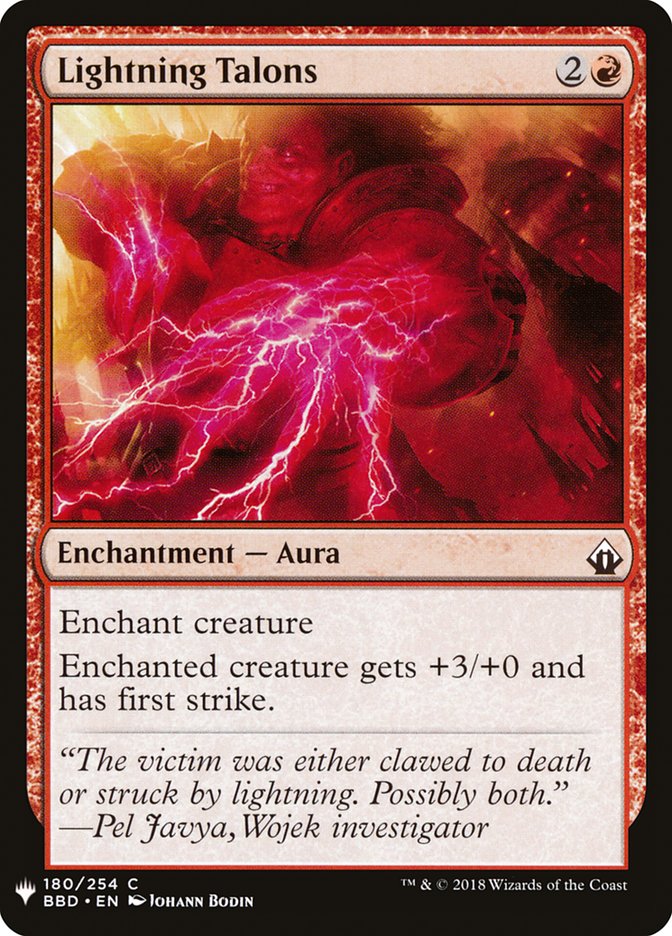 Lightning Talons - The List (PLST)