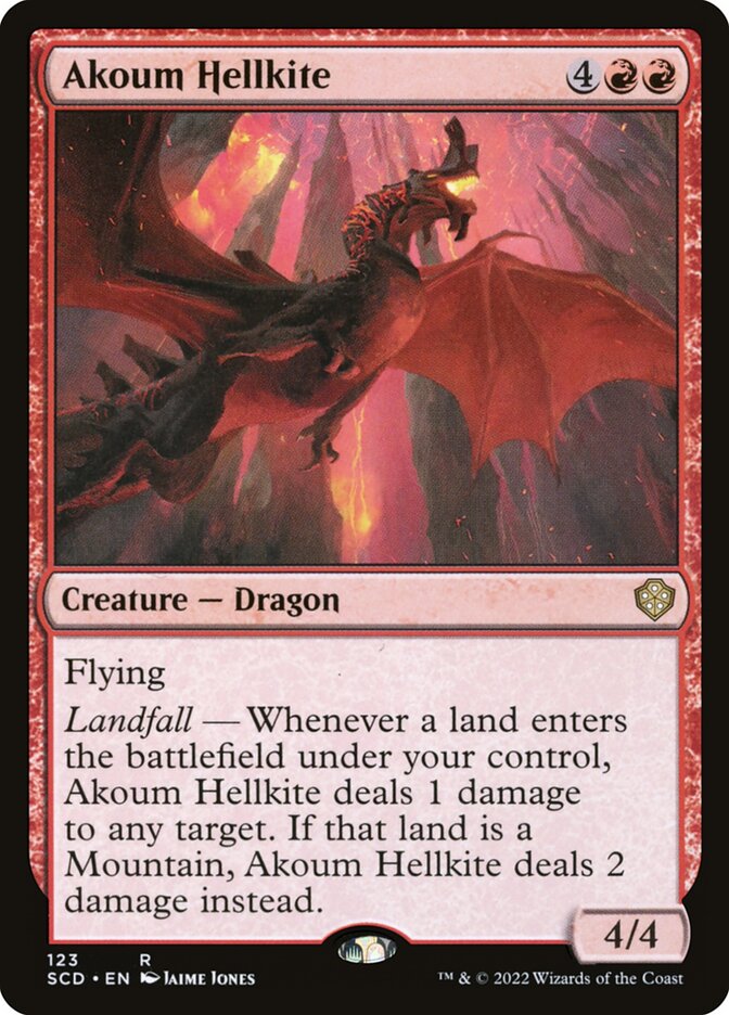 Akoum Hellkite (123) - Starter Commander Decks (SCD)