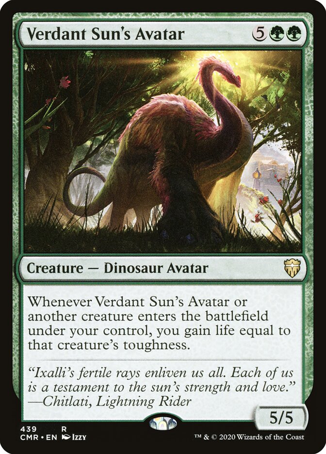 Verdant Sun's Avatar (439) - Commander Legends (CMR)