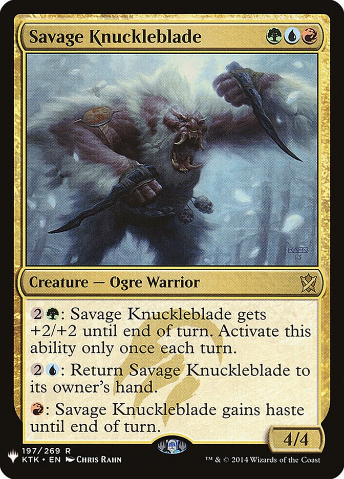 Savage Knuckleblade (KTK-197) - The List (PLST)