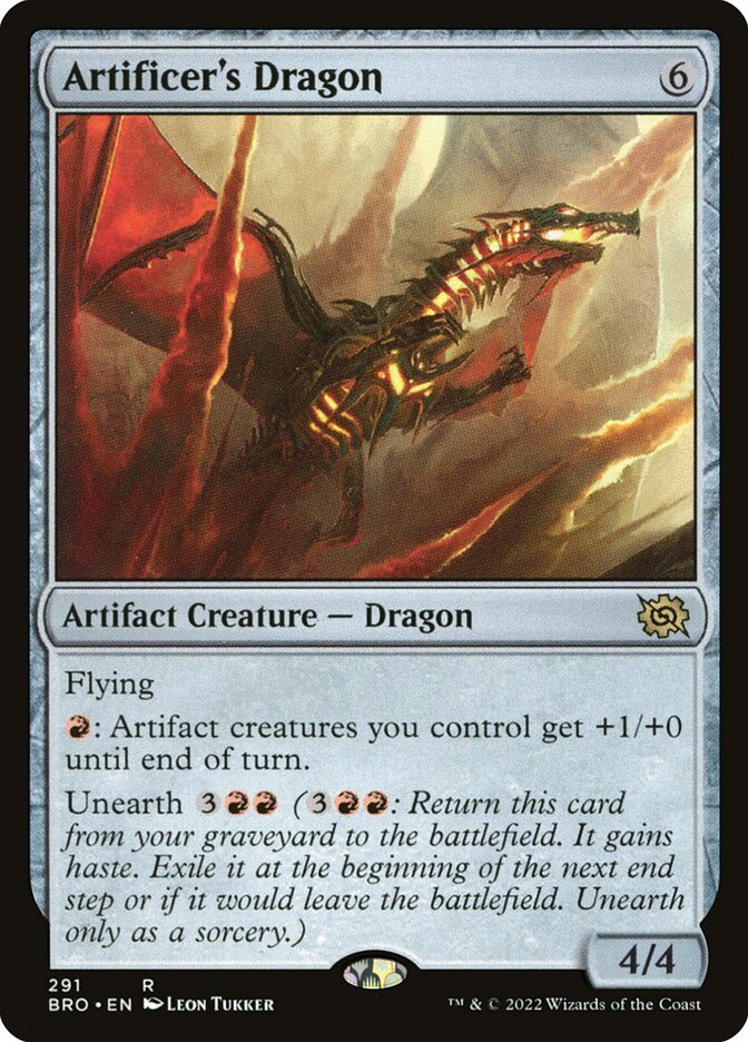 Artificer's Dragon (291) - The Brothers' War (BRO)