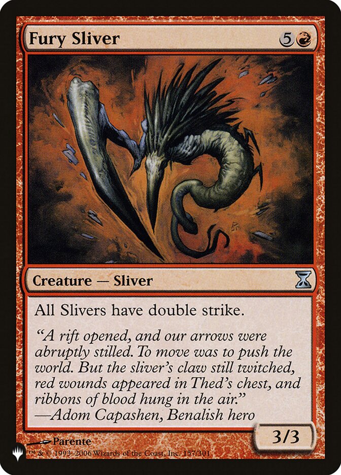 Fury Sliver (TSP-157) - The List (PLST)
