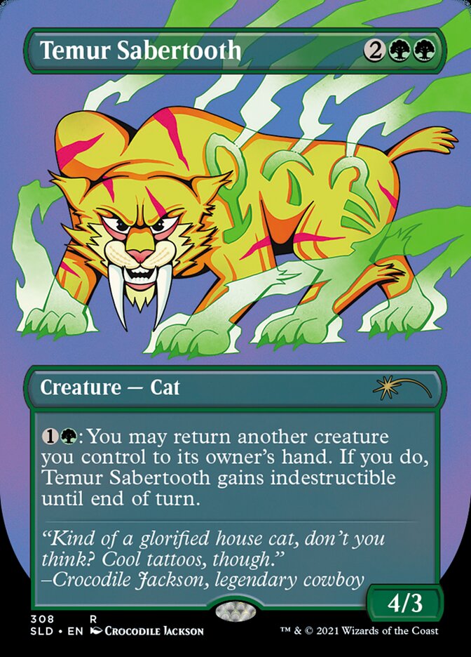 Temur Sabertooth (308) - Secret Lair Drop (SLD)