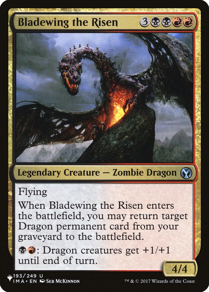 Bladewing the Risen (IMA-193) - The List (PLST)