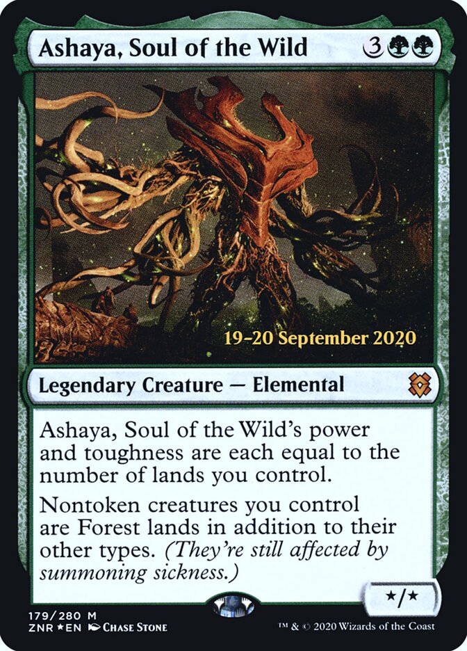 Ashaya, Soul of the Wild (179s) - Zendikar Rising Promos (PZNR)