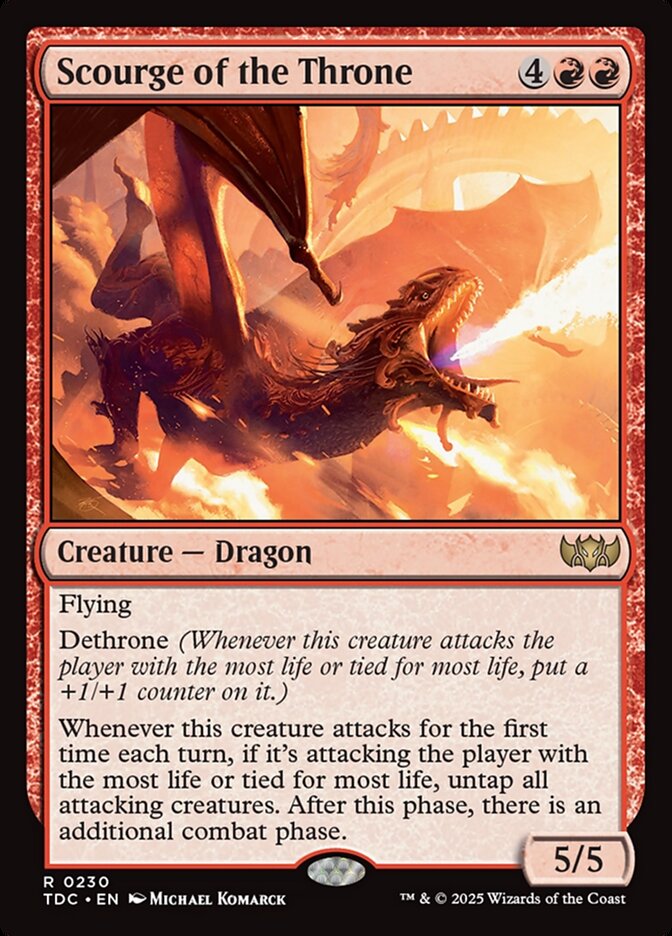Scourge of the Throne (230) - Tarkir: Dragonstorm Commander (TDC)