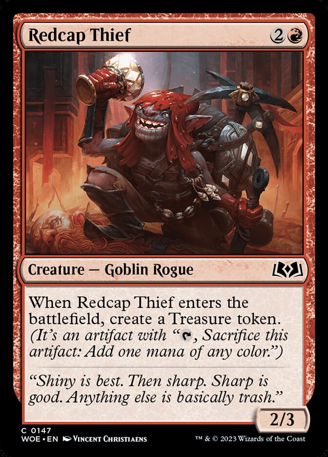 Redcap Thief (147) - Wilds of Eldraine (WOE)