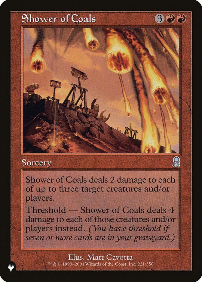 Shower of Coals (ODY-221) - The List (PLST)