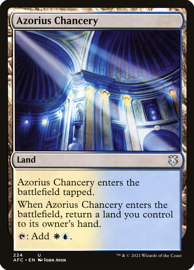 Azorius Chancery (224) - Forgotten Realms Commander (AFC)