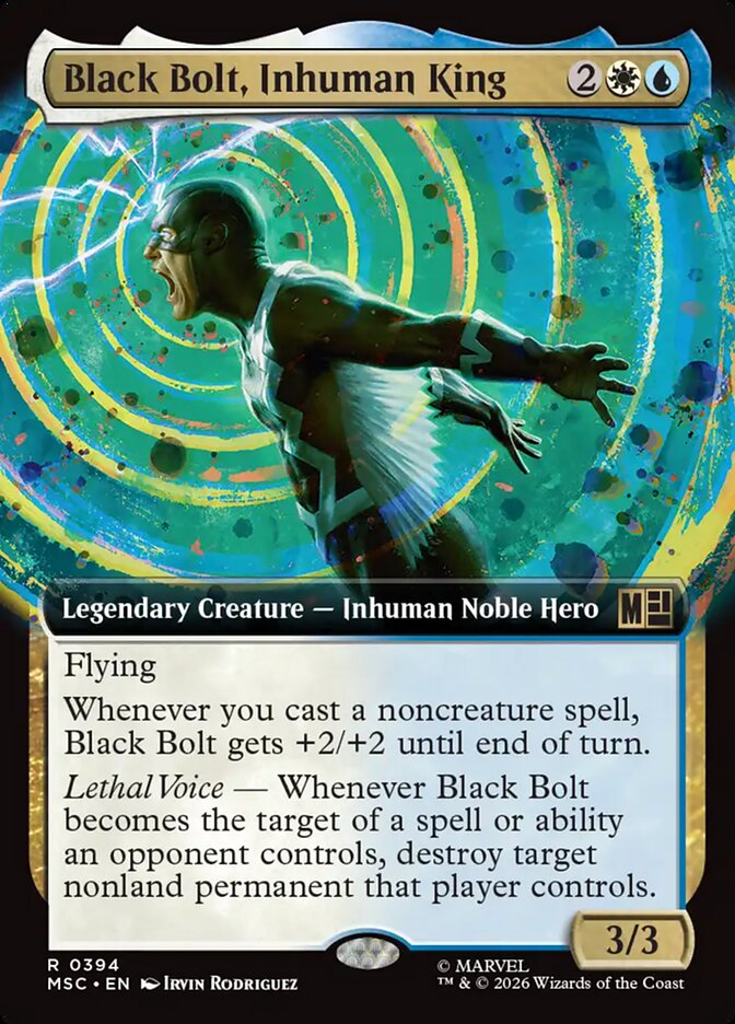 Black Bolt, Inhuman King (394) - Marvel Super Heroes Commander (MSC)