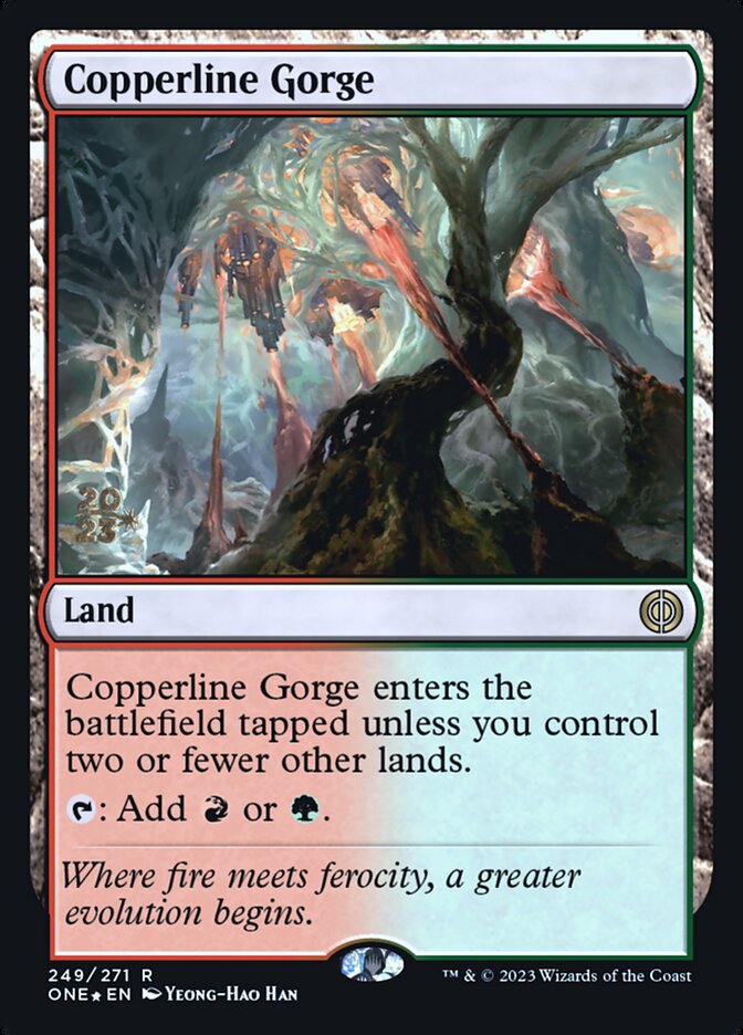 Copperline Gorge (249s) - Phyrexia: All Will Be One Promos (PONE)
