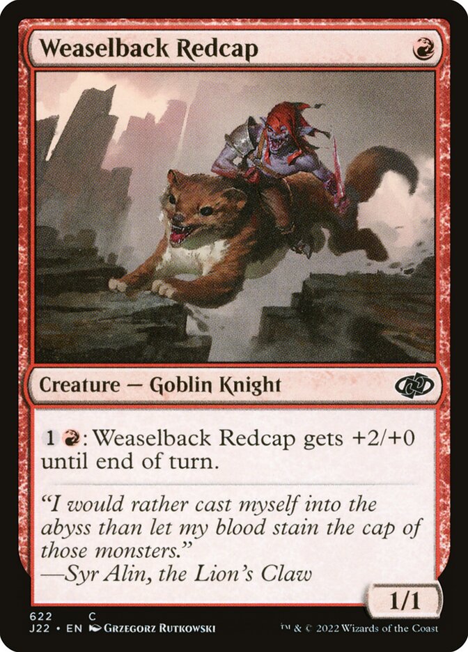 Weaselback Redcap (622) - Jumpstart 2022 (J22)