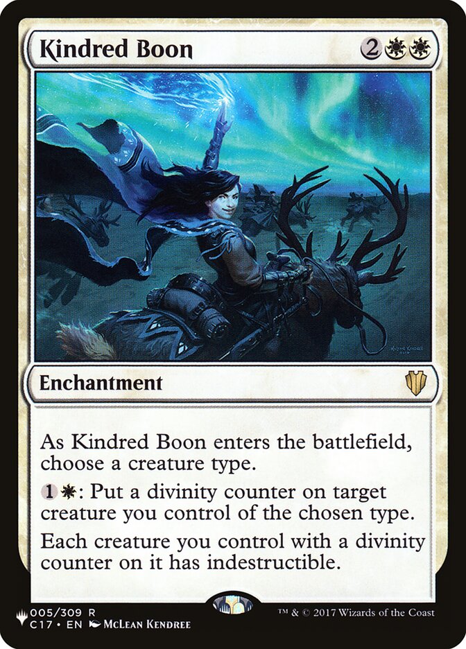 Kindred Boon (C17-5) - The List (PLST)