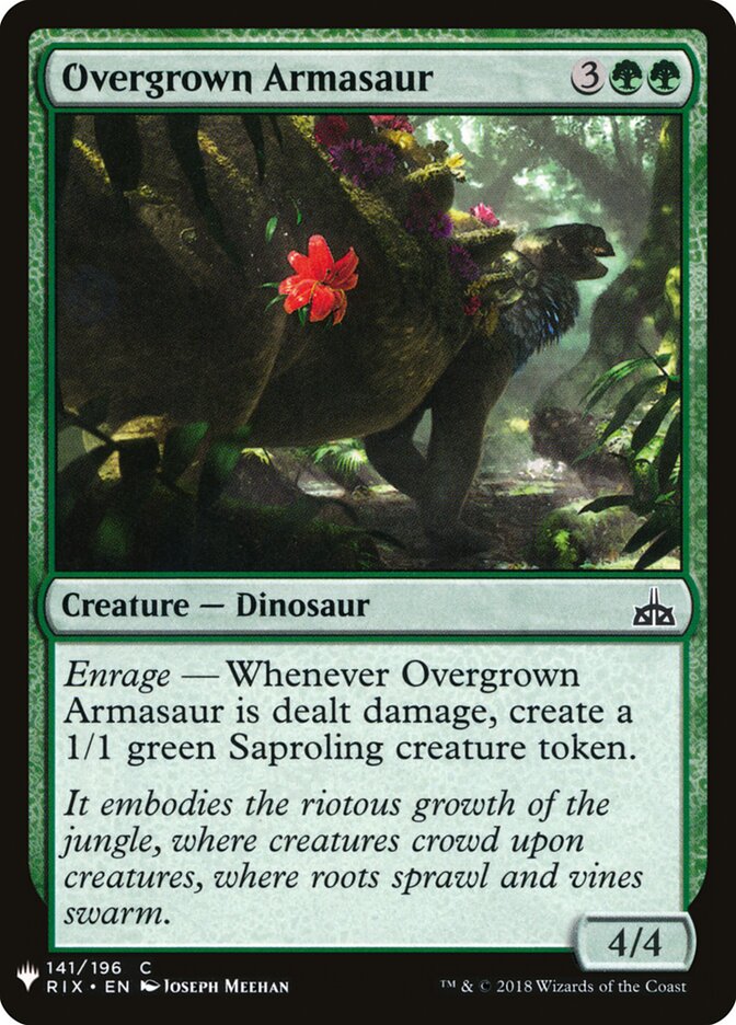 Overgrown Armasaur (RIX-141) - The List (PLST)