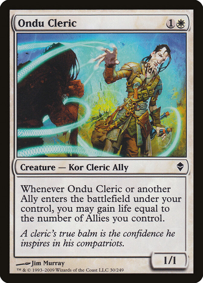 Ondu Cleric (30) - Zendikar (ZEN)