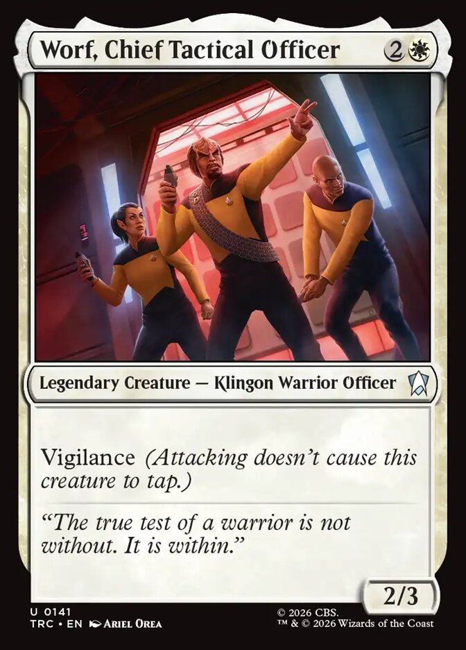 Worf, Chief Tactical Officer (141) - Star Trek Commander (TRC)