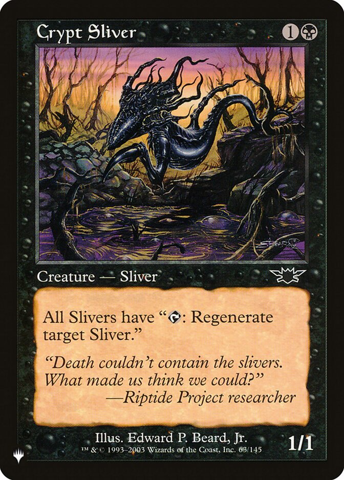 Crypt Sliver (LGN-63) - The List (PLST)