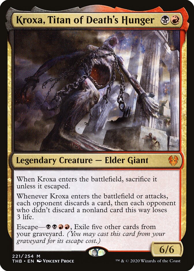 Kroxa, Titan of Death's Hunger (221) - Theros Beyond Death (THB)