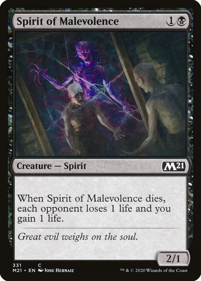 Spirit of Malevolence (331) - Core Set 2021 (M21)