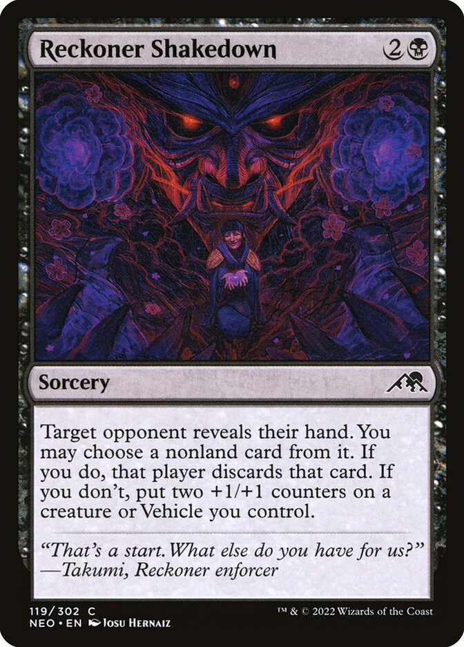Reckoner Shakedown (119) - Kamigawa: Neon Dynasty (NEO)
