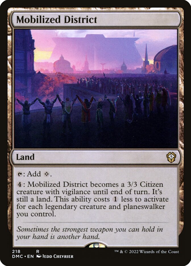 Mobilized District (218) - Dominaria United Commander (DMC)