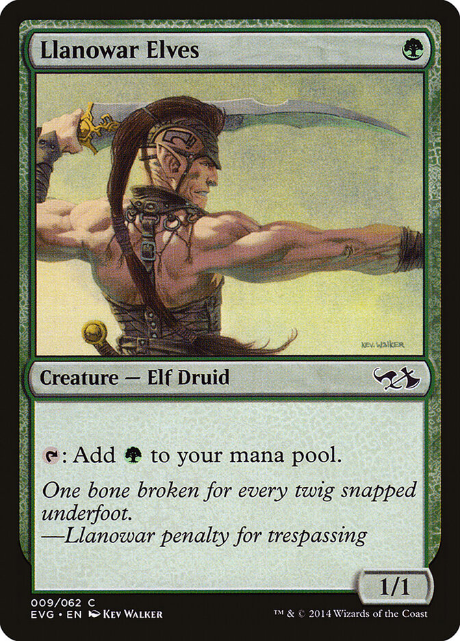 Llanowar Elves (9) - Duel Decks Anthology: Elves vs. Goblins (EVG)