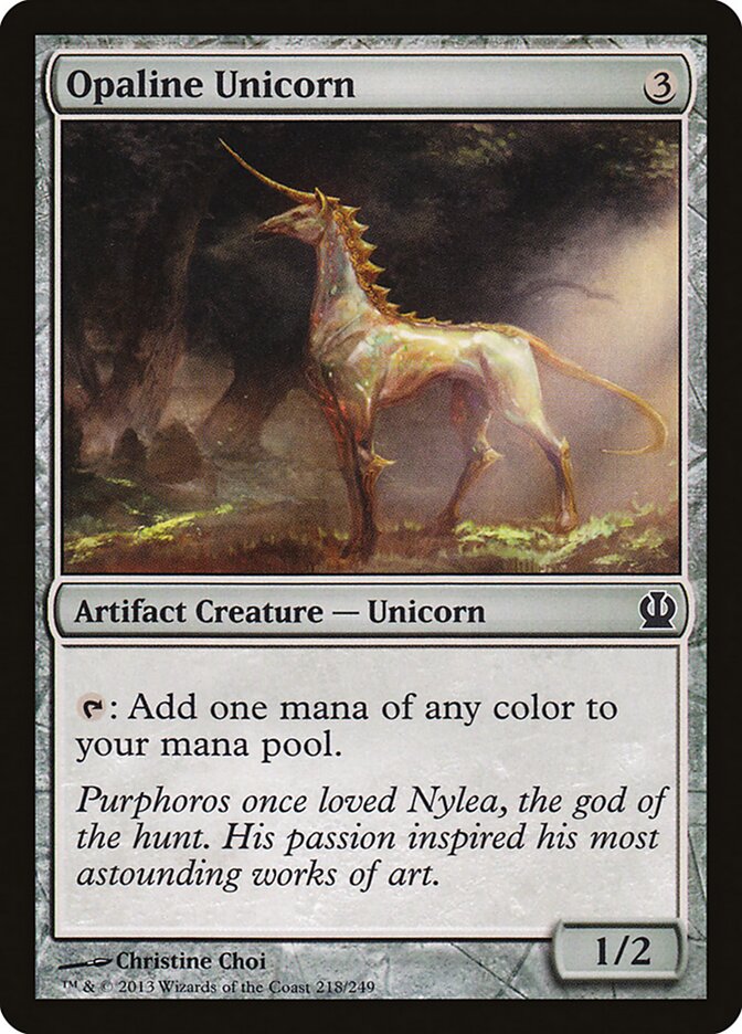 Opaline Unicorn (218) - Theros (THS)
