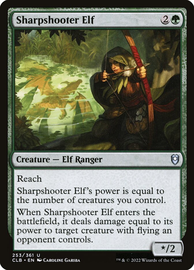 Sharpshooter Elf (253) - Commander Legends: Battle for Baldur's Gate (CLB)