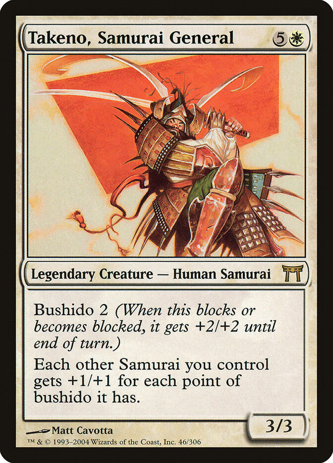 Takeno, Samurai General (46) - Champions of Kamigawa (CHK)