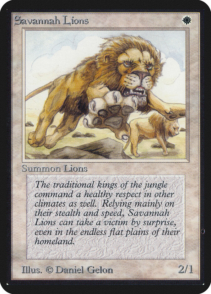 Savannah Lions (38) - Limited Edition Alpha (LEA)