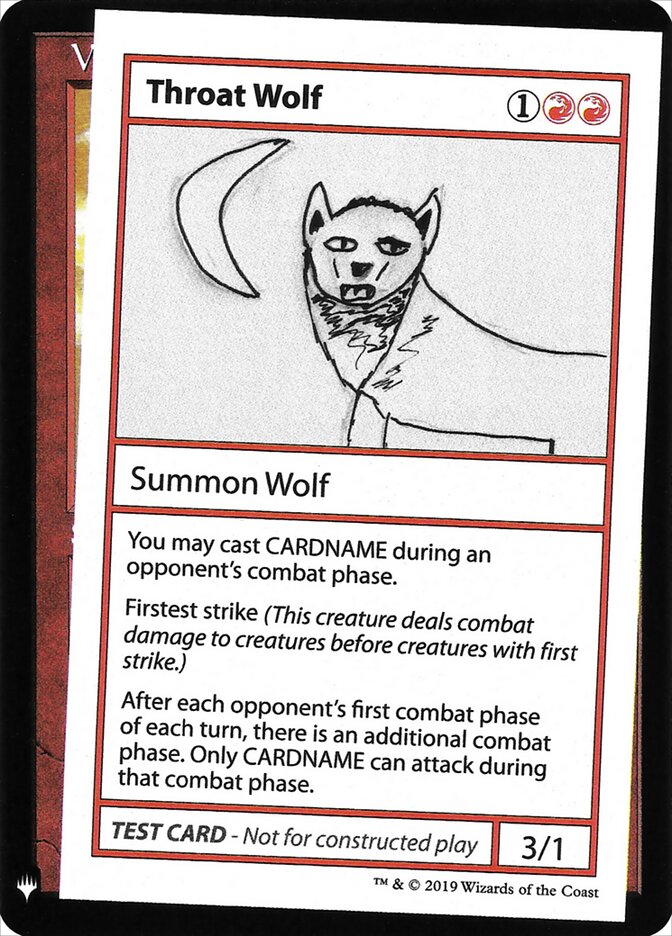 Throat Wolf (65) - Mystery Booster Playtest Cards 2019 (CMB1)