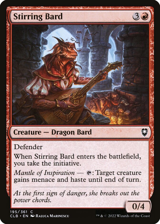 Stirring Bard (195) - Commander Legends: Battle for Baldur's Gate (CLB)