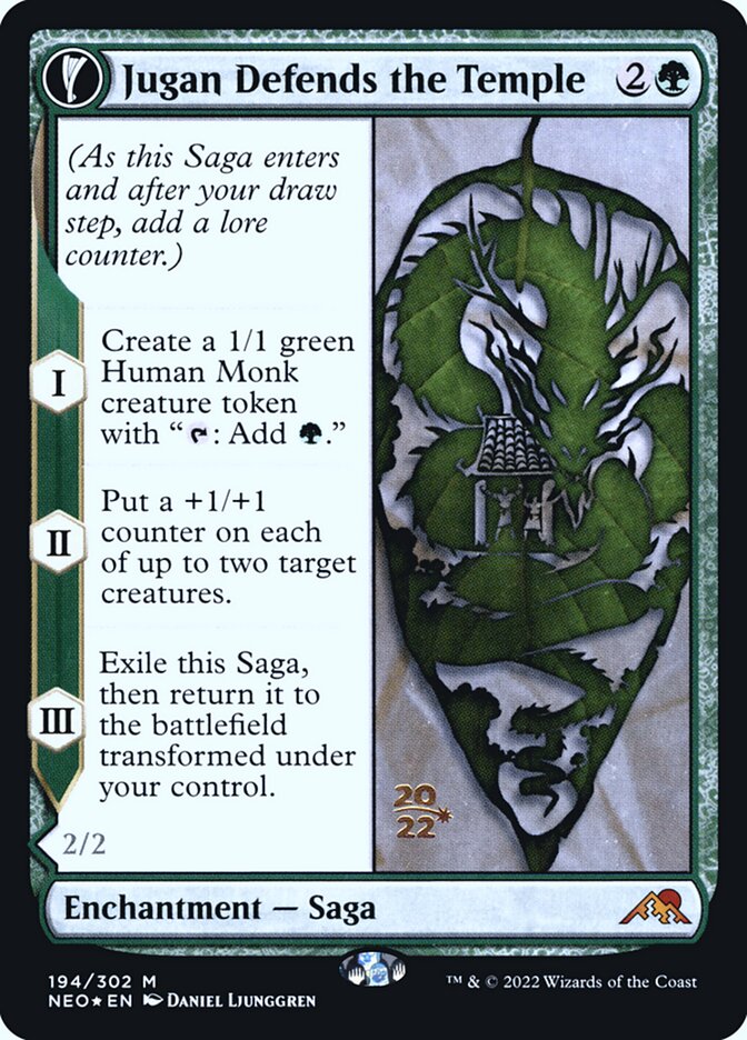 Jugan Defends the Temple // Remnant of the Rising Star (194s) - Kamigawa: Neon Dynasty Promos (PNEO)