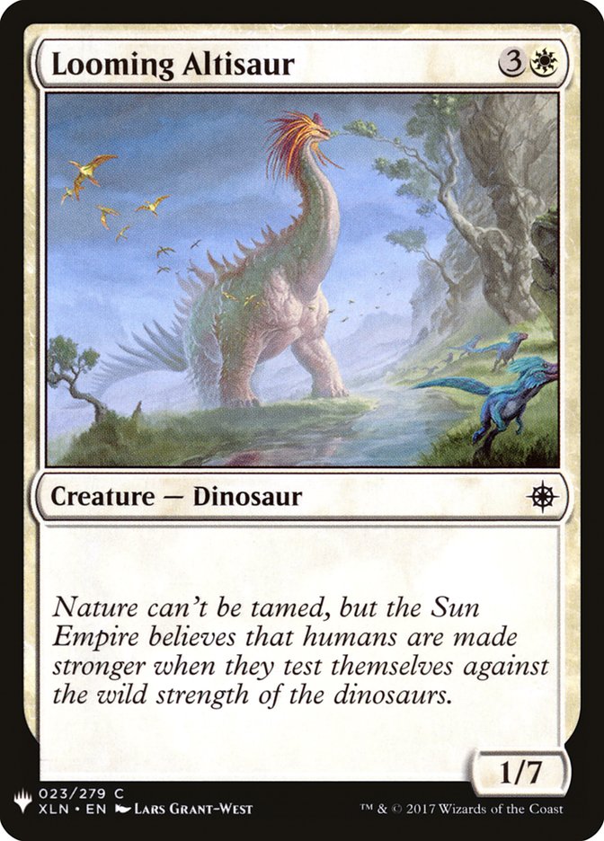 Looming Altisaur - The List (PLST)