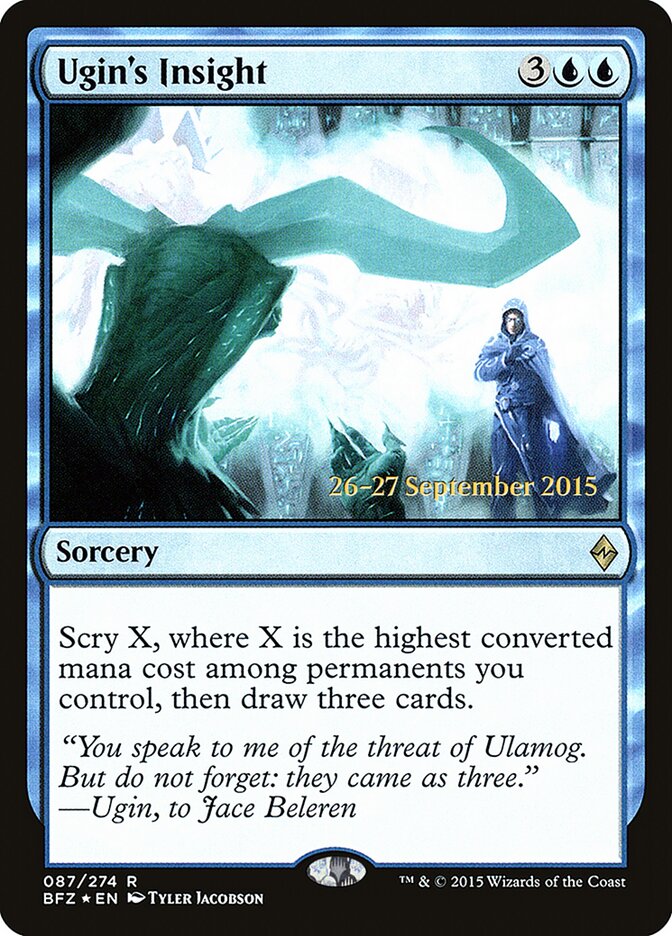 Ugin's Insight (87s) - Battle for Zendikar Promos (PBFZ)