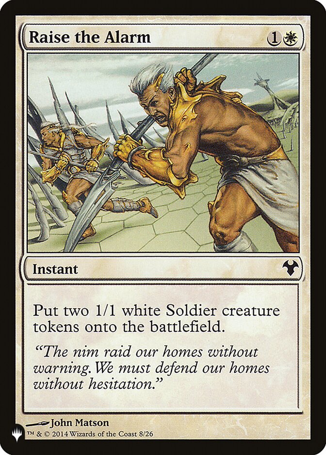 Raise the Alarm (MD1-8) - The List (PLST)
