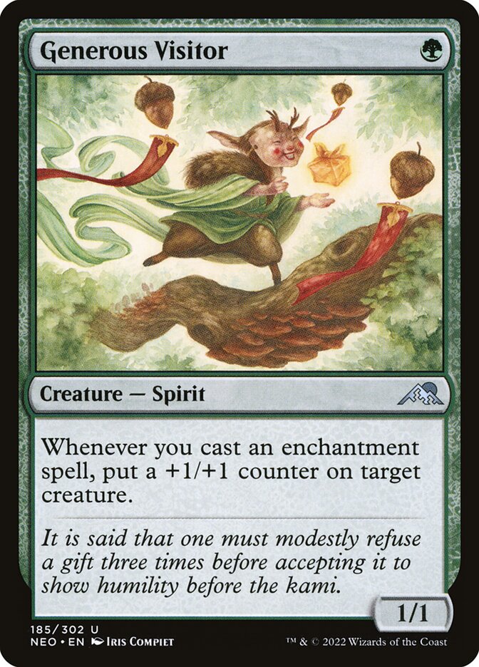 Generous Visitor (185) - Kamigawa: Neon Dynasty (NEO)