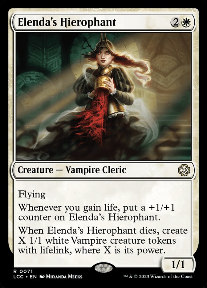 Elenda's Hierophant (71) - The Lost Caverns of Ixalan Commander (LCC)