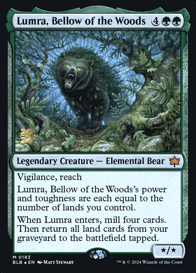 Lumra, Bellow of the Woods (183s) - Bloomburrow Promos (PBLB)