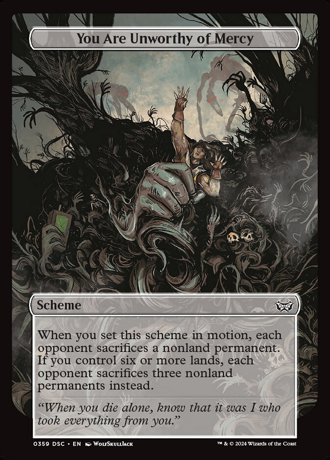 You Are Unworthy of Mercy (359) - Duskmourn: House of Horror Commander (DSC)