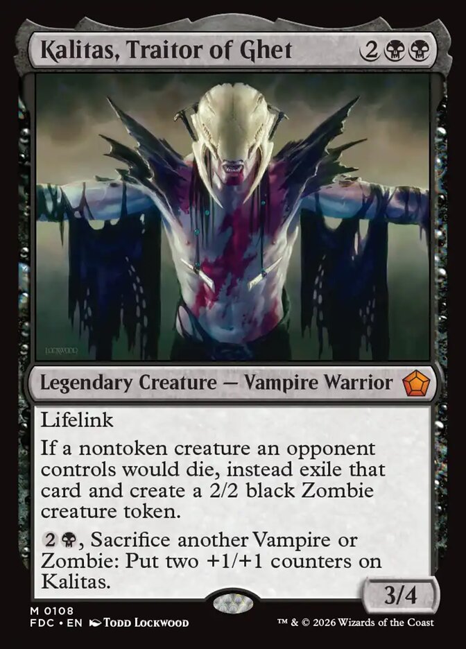 Kalitas, Traitor of Ghet (108) - Foundations Commander (FDC)